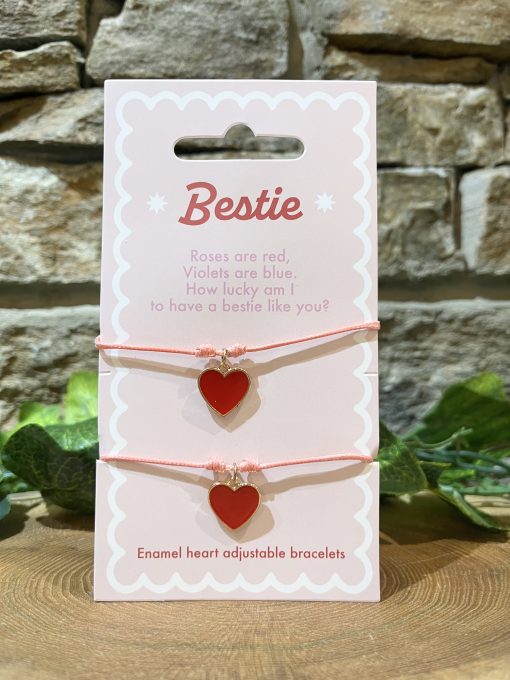 Bestie Love Heart Bracelet Set of 2