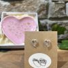 Love Heart Trinket Dish & Earrings