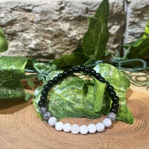 Moon Phase Beaded Crystal Bracelet