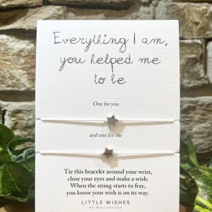 Everything I Am You Helped Me To Be Double Wish String Bracelets