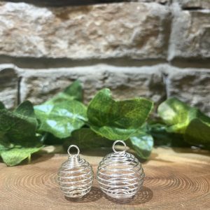 Spiral Crystal Cage Pendants