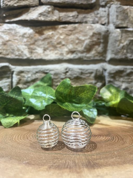 Spiral Crystal Cage Pendants