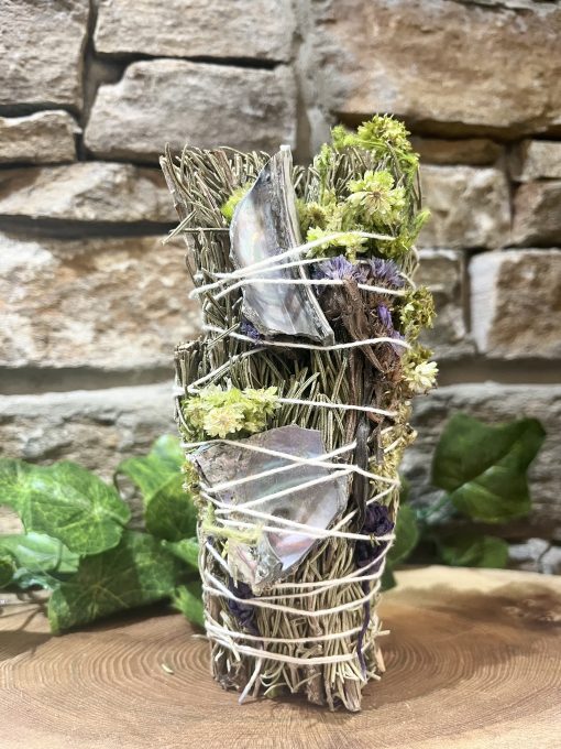 Luxury Rosemary & Abalone Smudge 5”