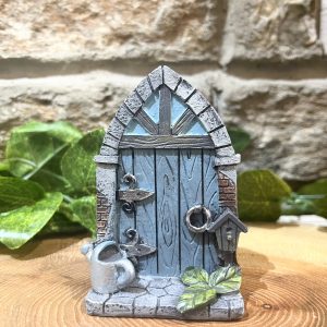 Blue Arch Fairy Door Watering Can