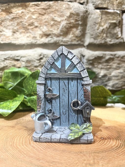 Blue Arch Fairy Door Watering Can