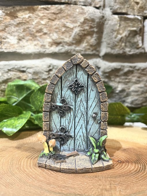Turquoise Arch Fairy Door Mushrooms