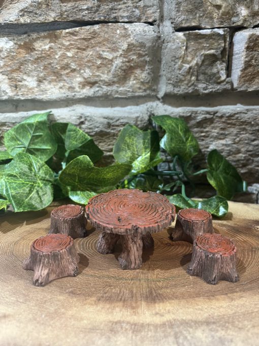 Log Dining Set for 4