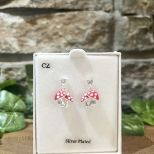 Red Toadstool Earrings
