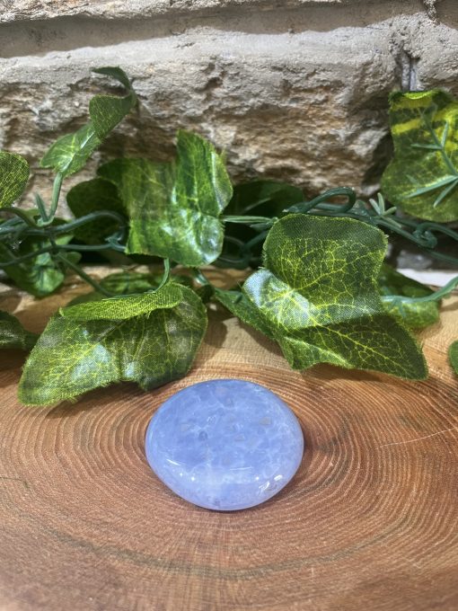 Blue Chalcedony Crystal Smooth Stone - Image 2