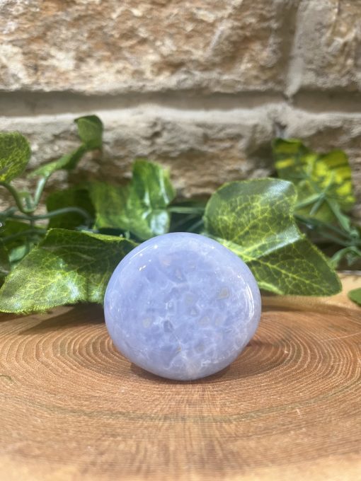 Blue Chalcedony Crystal Smooth Stone