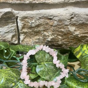 Crystal Chip Bracelet - Rose Quartz