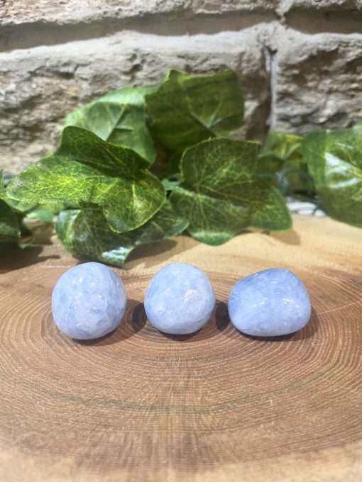 Blue Calcite Tumble Crystal 2.5cm