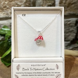 Back To Nature Toadstool Necklace Red