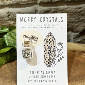 Dalmatian Jasper Worry Crystal Chip Bottle
