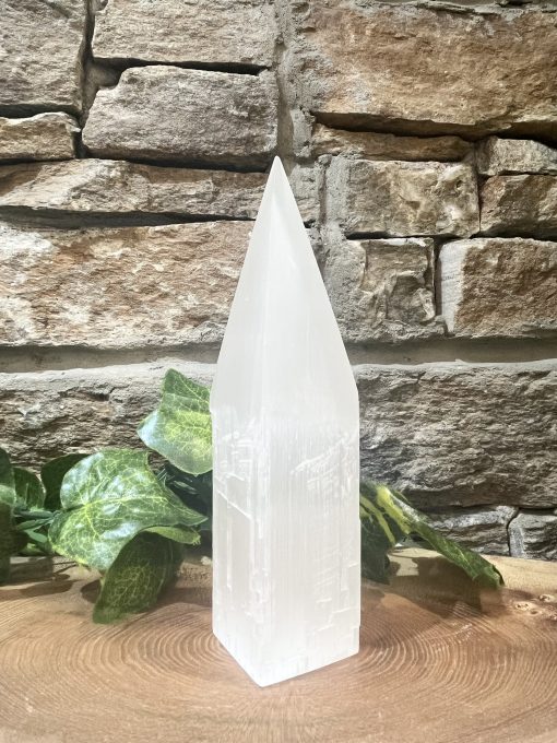 Selenite Crystal Pencil Point 15cm