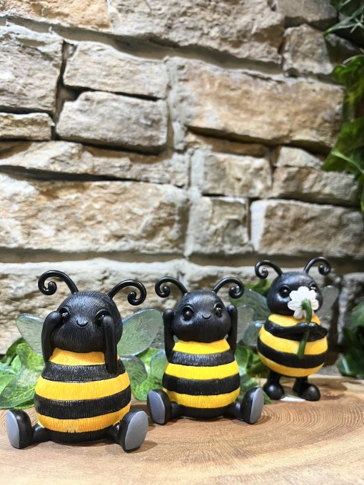 See No Hear No Bee Trio Ornaments - Image 2