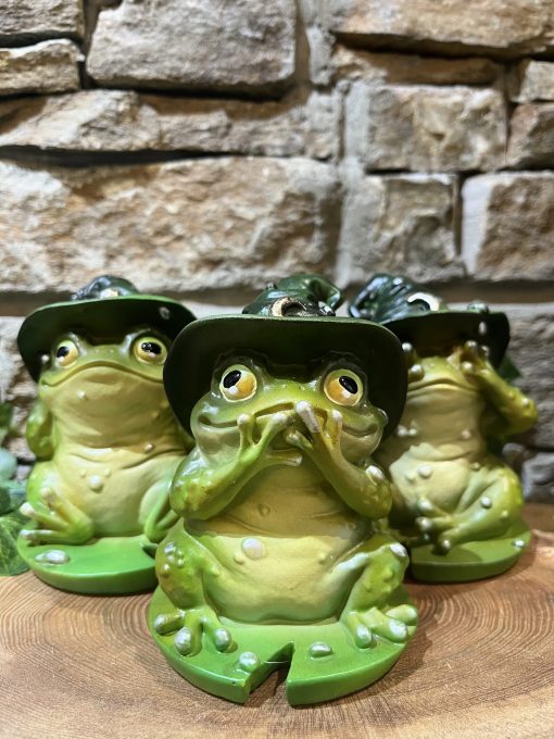 See No Hear No Wizard Frog Trio Ornaments