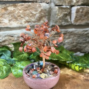 Carnelian Crystal Chip Tree