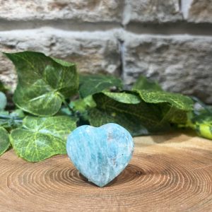 Amazonite Crystal Heart 3cm