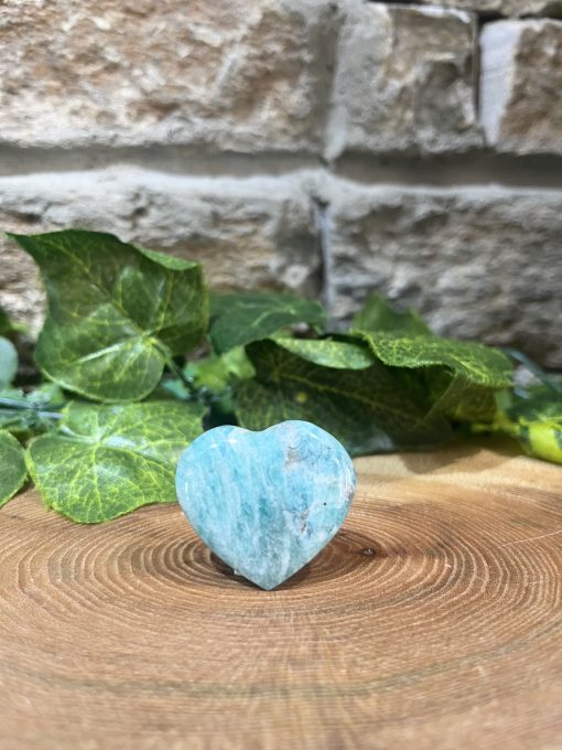 Amazonite Crystal Heart 3cm