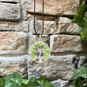 Peridot Tree of Life Necklace