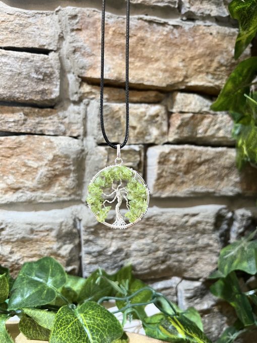Peridot Tree of Life Necklace