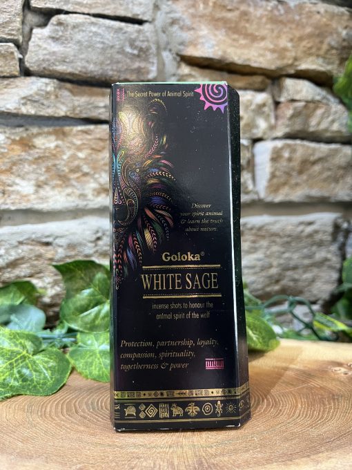 Spirit Animal Wolf White Sage Incense Shots
