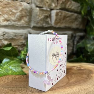 Rainbow Butterfly Charm Bracelet