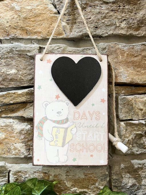 Days Until I Start School Chalk Board Countdown