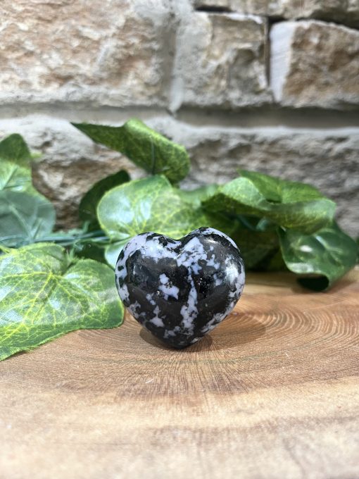 Merlinite Crystal Puff Heart 4cm