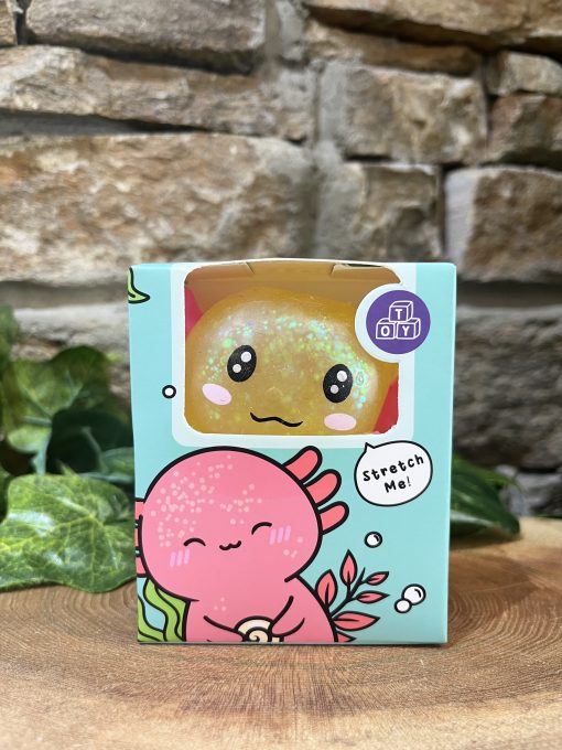 Squishy Glitter Axolotl Yellow - Image 2