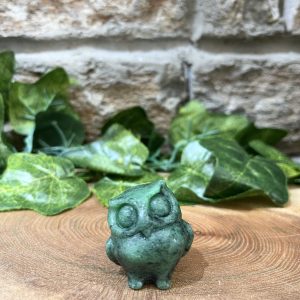 Ruby Zoistite Crystal Owl 2.5cm
