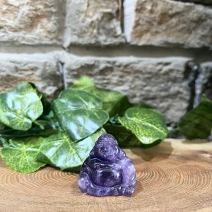 Amethyst Crystal Buddha Carving 3cm