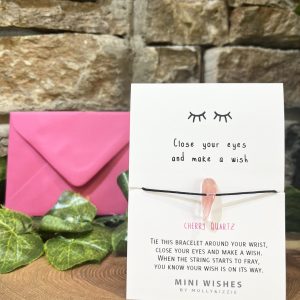 Make A Wish String Bracelet Cherry Quartz