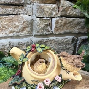Woodland Wren Teapot Ornament