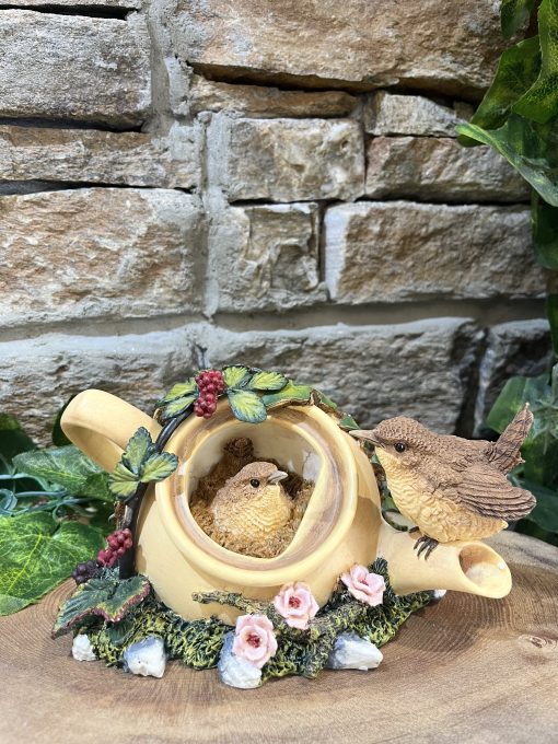 Woodland Wren Teapot Ornament