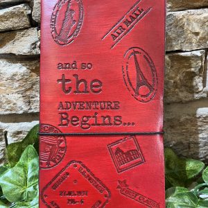 The Adventure Begins Leather Journal