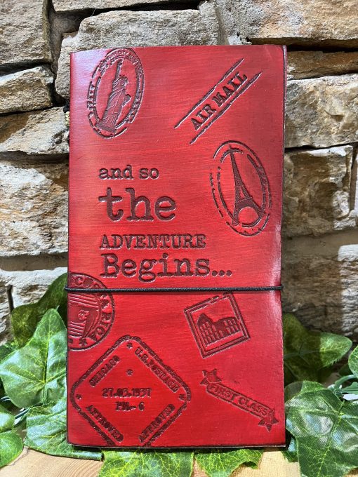 The Adventure Begins Leather Journal