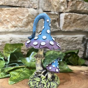 Funky Toadstool Blue And White