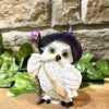 Wizard Owl Ornament Purple Hat