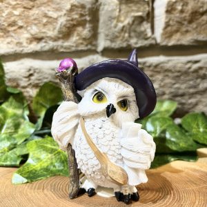 Wizard Owl Ornament Purple Hat