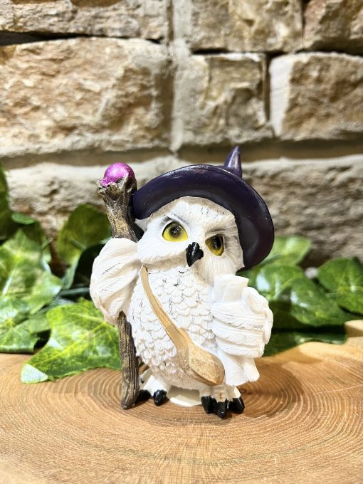 Wizard Owl Ornament Purple Hat