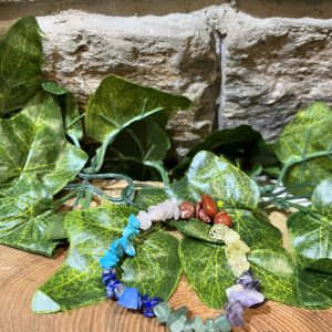 Chakra Crystal Chip Bracelet