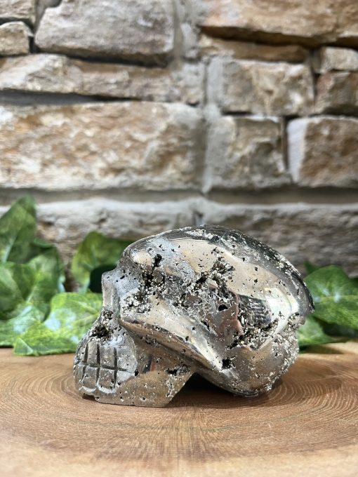 Peruvian Pyrite Crystal Skull - Image 2