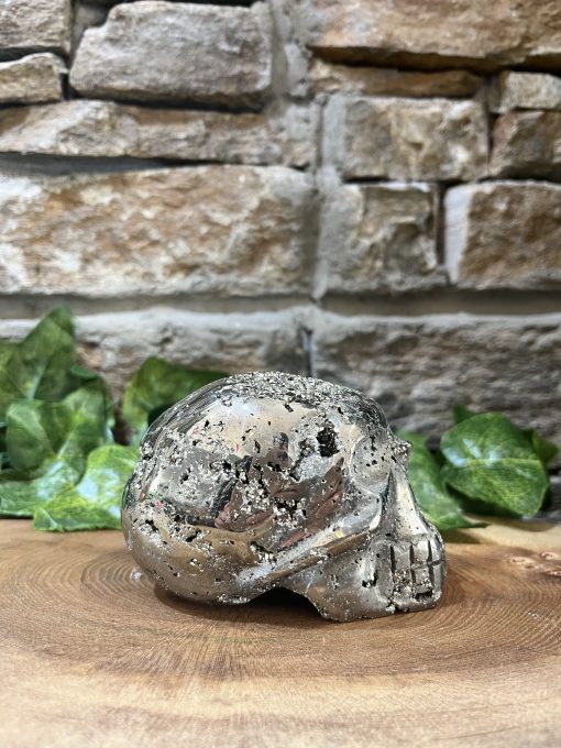 Peruvian Pyrite Crystal Skull - Image 3