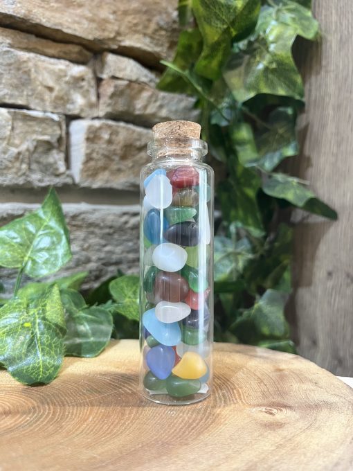 Cats Eye Crystal Jar Tall