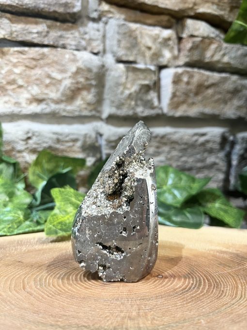 Pyrite Crystal Flame 8cm