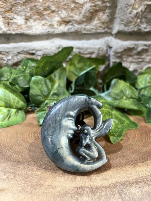 Labradorite Crystal Fairy On Moon
