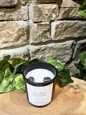 Hematite Crystal Detox Candle - Image 2