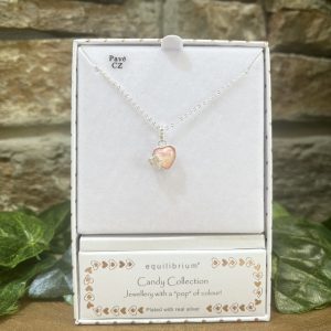 Candy Pop Pink Heart Necklace